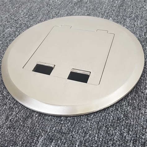 circular stainless steel floor boxes|recessed electrical floor box.